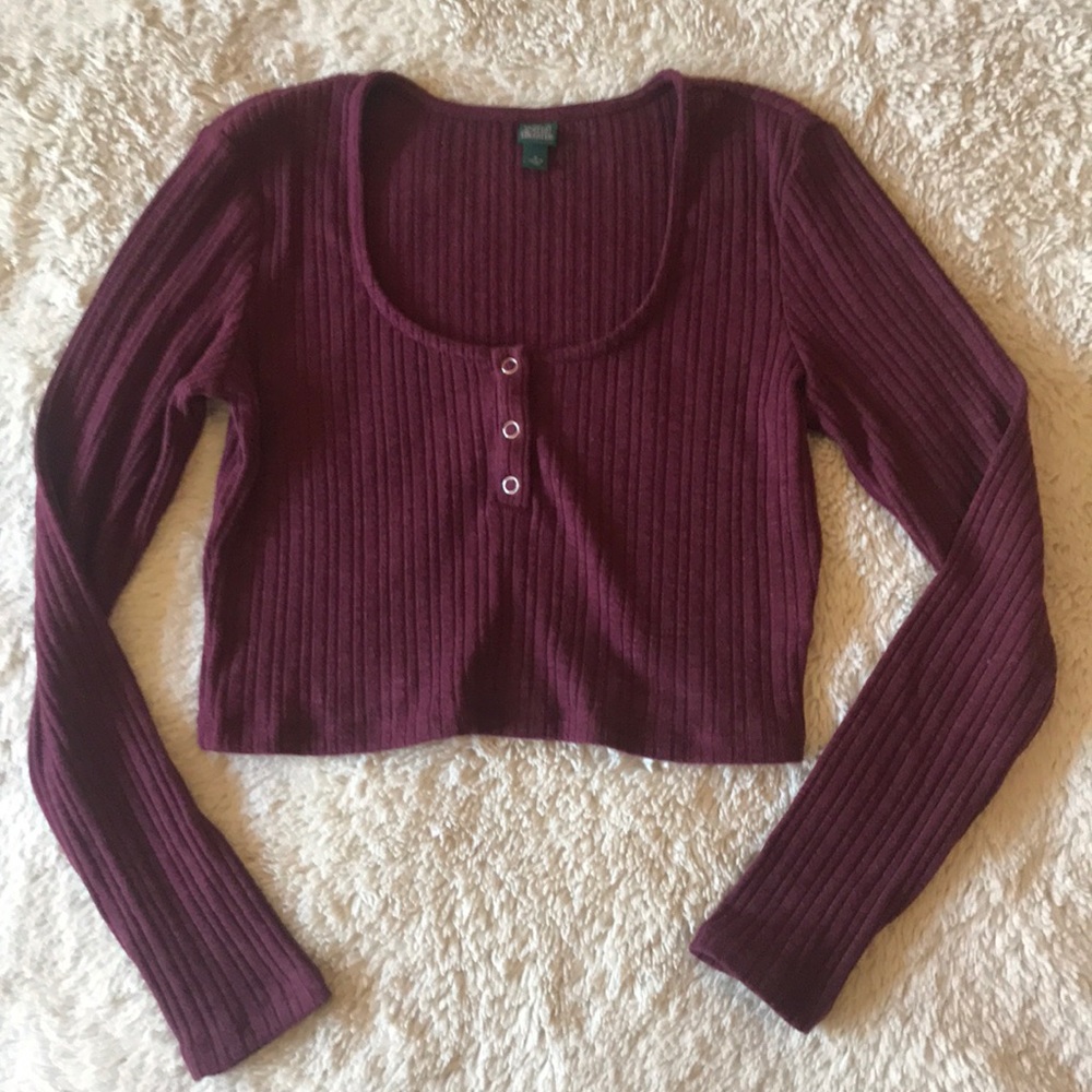 Long sleeved crop top